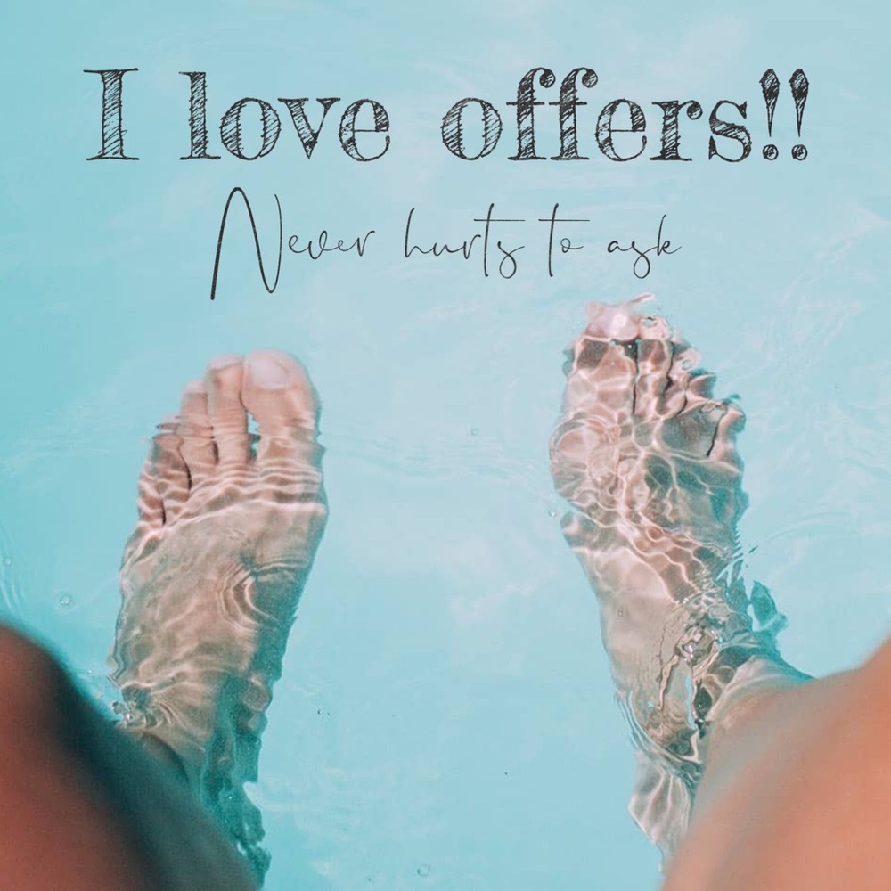 All offers considered. Never hurts to ask! 🥰